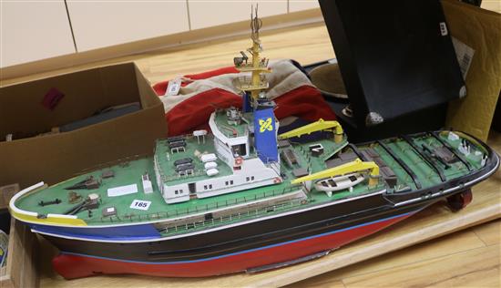 A radio controlled tug